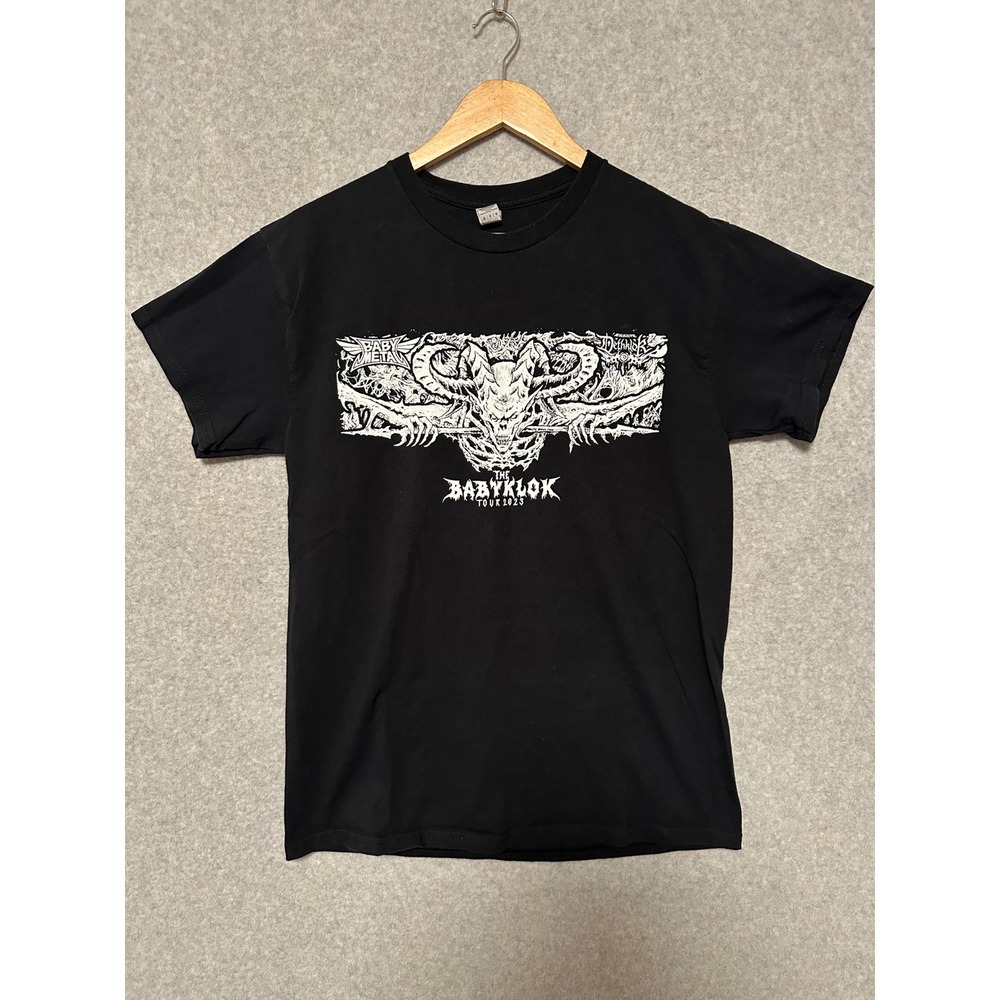 Babymetal Dethklok Babyklok Tour 2023 T-Shirt Mens Medium Black Graphic